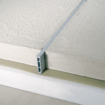 Blanke Estrichbewegungsprofil PVC betongrau, 30 mm