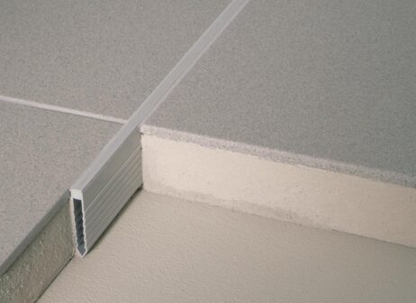Blanke Estrichdehnungsprofil PVC betongrau, 60 mm
